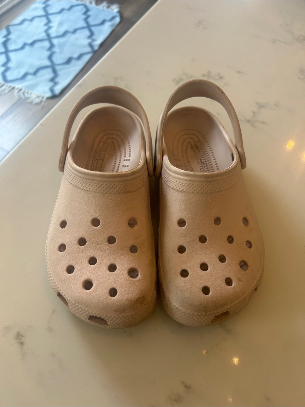 Kids Casual Slip-On Clogs in Light Beige